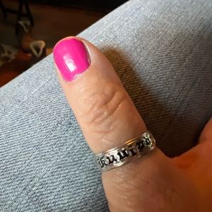 Sterling Silver floral band. Hawaiian Sweetheart Ring